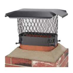 5" X 9" Black Galvanized Single Flue Chimney Cap-3/4" Mesh -Wood Stoves Sales Store vx0dxuv0stl2uctto1tc 19769.1698378186