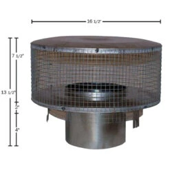 8'' Superior Round Chimney Cap With Mesh Screen -Wood Stoves Sales Store waolwuljz6bohychce2u 94716.1693048812