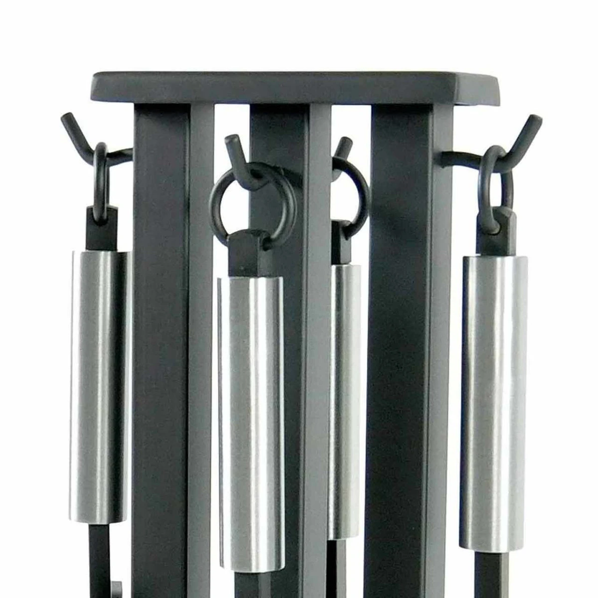 Pilgrim 5 Piece Matte Black Contemporary Tool Set - Brushed Steel Handles 5 Pilgrim 5 Piece Matte Black Contemporary Tool Set - Brushed Steel Handles - Image 3