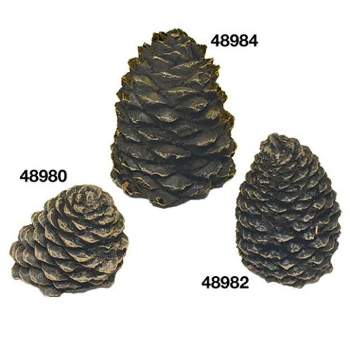 Large Straight Ceramic Pine Cone 4 Large Straight Ceramic Pine Cone - Image 2