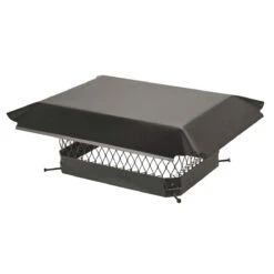 12" X 16" Black Galvanized Single Flue Chimney Cap