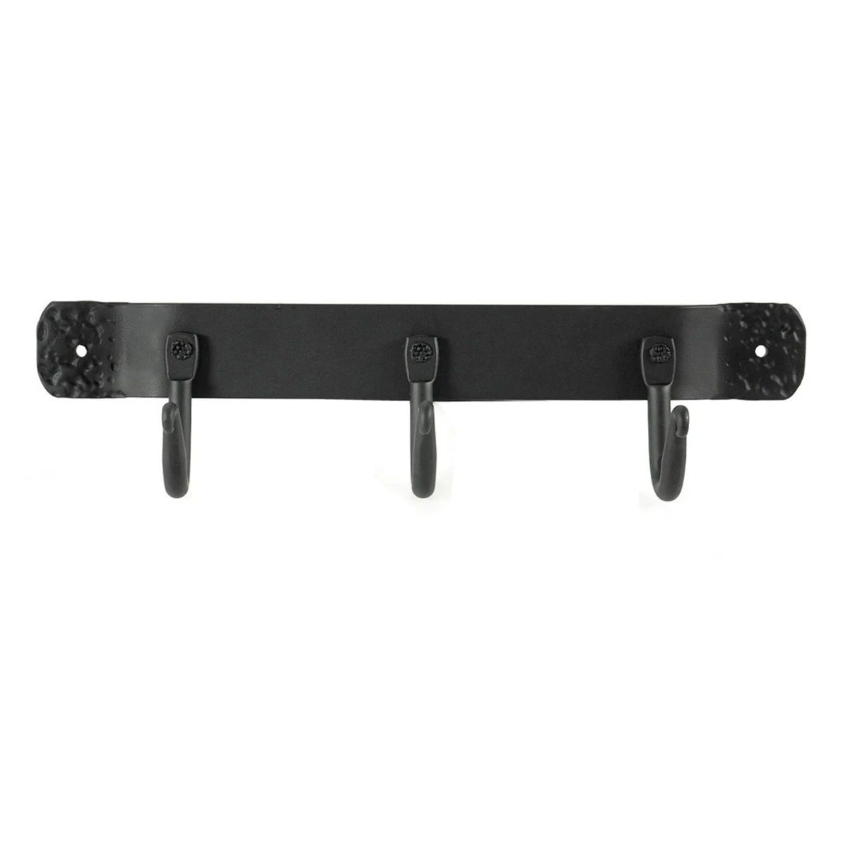 Pilgrim Forged Black Iron 3 Hook Bracket 4 Pilgrim Forged Black Iron 3 Hook Bracket - Image 2