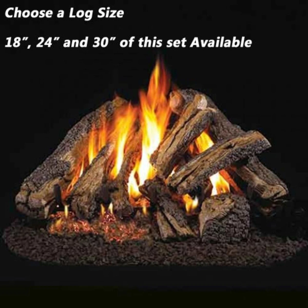 18''-30'' Peterson Real Fyre Western Campfyre Vented Gas Log Kit 4 18''-30'' Peterson Real Fyre Western Campfyre Vented Gas Log Kit - Image 2
