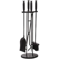 5 Piece Black Fireplace Tools - 1632