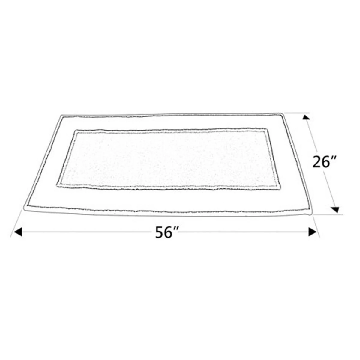 56" Rectangle Dusk Contemporary II Fireplace Rug 6 56" Rectangle Dusk Contemporary II Fireplace Rug - Image 4