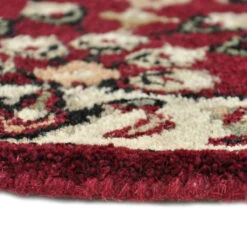44" Red With Beige Hand Tufted Wool Hearth Rug -Wood Stoves Sales Store zqkhyhcyh6me6e7ywwvt 92906.1681156693